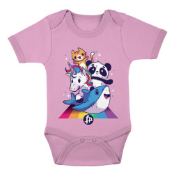 Cute Animals Riding Rainbow (Βρεφικό Φορμάκι) Cute Animals Riding Rainbow (Βρεφικό Φορμάκι)