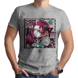 Cyber girl anime science fiction t-shirt (Κοντομάνικο Ανδρικό / Unisex)