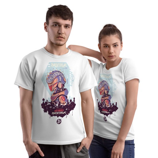 Cyber urban sci-fi robot t-shirt (Κοντομάνικο Ανδρικό / Unisex)