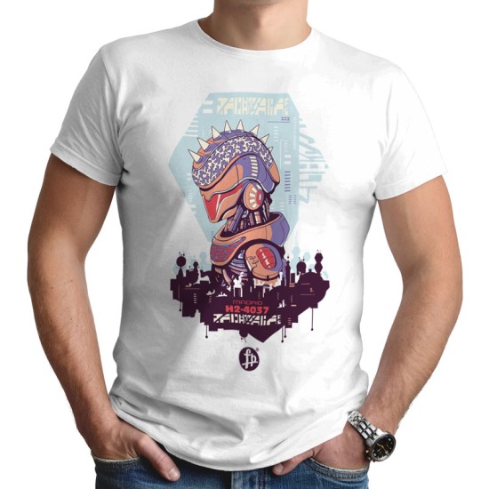 Cyber urban sci-fi robot t-shirt (Κοντομάνικο Ανδρικό / Unisex)