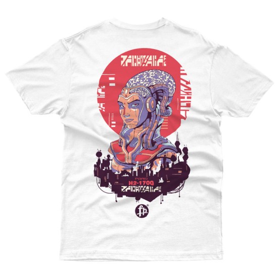 Futuristic woman cyber urban - Double Sided T-shirt (Κοντομάνικο Ανδρικό / Unisex)
