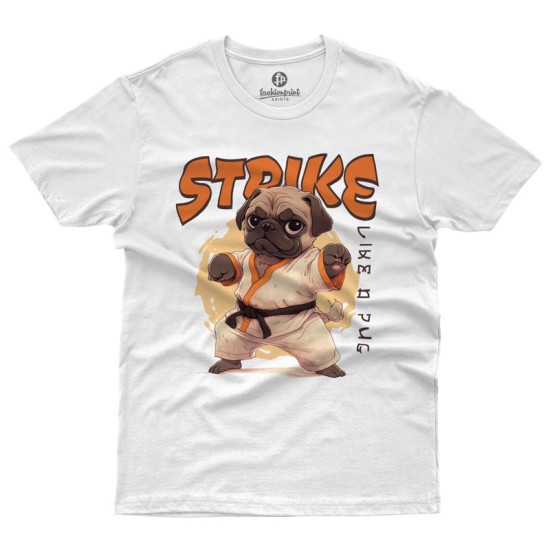 Strike like a pug (Κοντομάνικο Ανδρικό / Unisex) Strike like a pug (Κοντομάνικο Ανδρικό / Unisex)