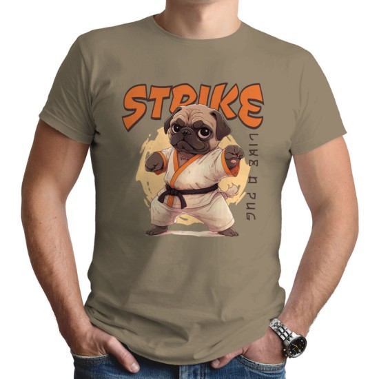 Strike like a pug (Κοντομάνικο Ανδρικό / Unisex) Strike like a pug (Κοντομάνικο Ανδρικό / Unisex)