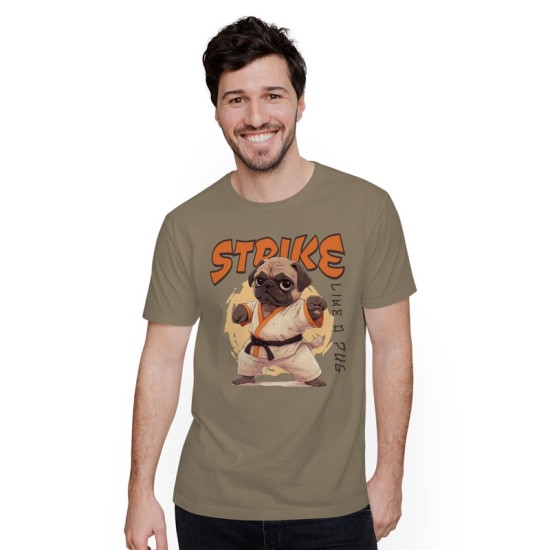 Strike like a pug (Κοντομάνικο Ανδρικό / Unisex) Strike like a pug (Κοντομάνικο Ανδρικό / Unisex)