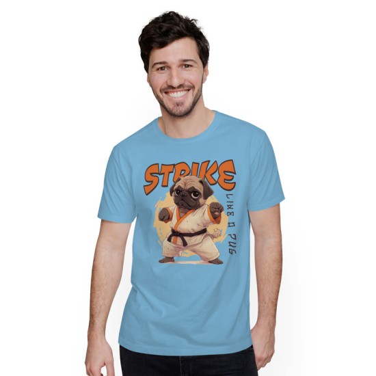 Strike like a pug (Κοντομάνικο Ανδρικό / Unisex) Strike like a pug (Κοντομάνικο Ανδρικό / Unisex)