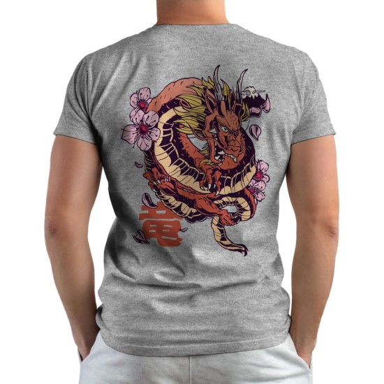 Blossom Dragon - Double Sided T-shirt (Κοντομάνικο Ανδρικό / Unisex)