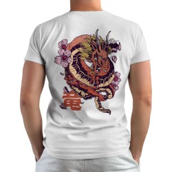 Blossom Dragon - Double Sided T-shirt (Κοντομάνικο Ανδρικό / Unisex) Blossom Dragon - Double Sided T-shirt (Κοντομάνικο Ανδρικό / Unisex)