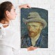 Van Gogh - Self portrait with grey felt hat (Αφίσα)