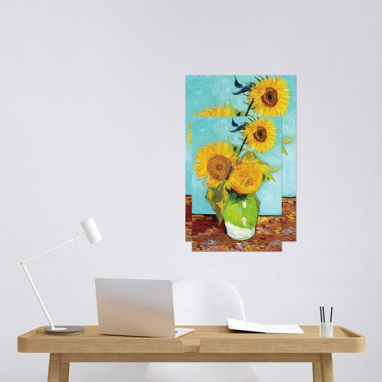 Van Gogh - Three Sunflowers (Αφίσα)