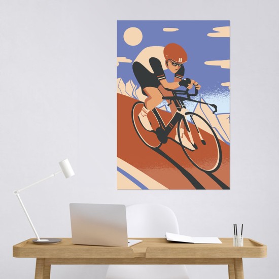 Cyclist race sport poster (Αφίσα)