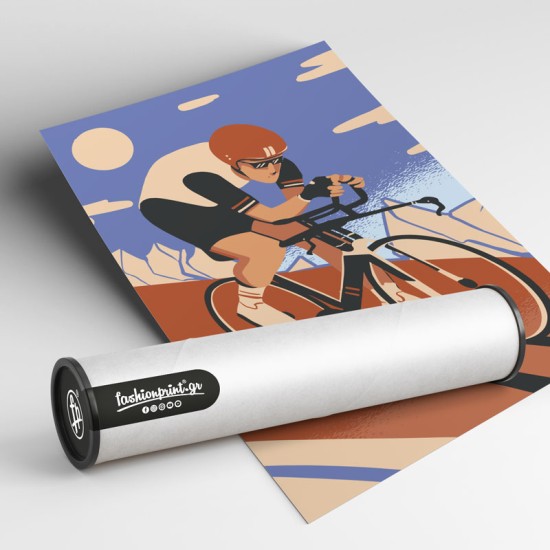 Cyclist race sport poster (Αφίσα)