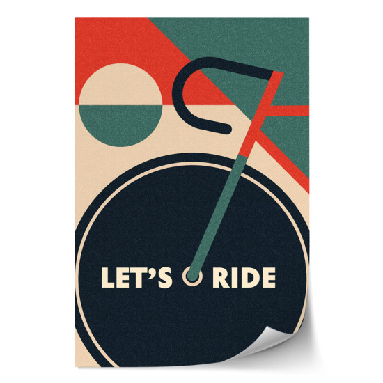 Let's ride - Cycling poster (Αφίσα)