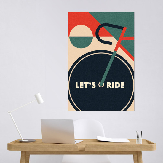 Let's ride - Cycling poster (Αφίσα)