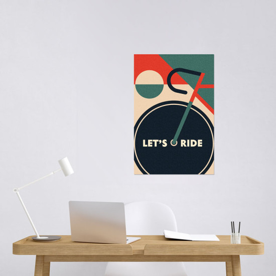 Let's ride - Cycling poster (Αφίσα)