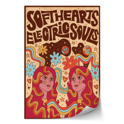 Hippie girls floral poster (Αφίσα) Hippie girls floral poster (Αφίσα)